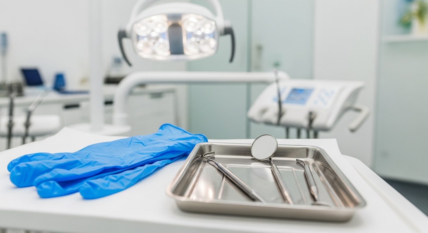Modern dental office treatment room